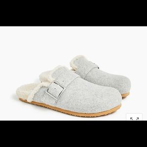 JCREW Shearling-lined mule slippers